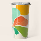 Whimsical Tropical Leaf Still Life Travel Mug Gallery Image 2
