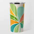 Whimsical Tropical Leaf Still Life Travel Mug Gallery Image 1