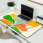 Whimsical Tropical Leaf Still Life Desk Mat Gallery Image 2
