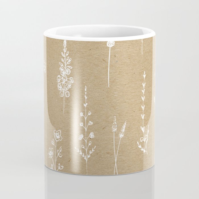 Wildflowers kraft Coffee Mug Gallery Image 4