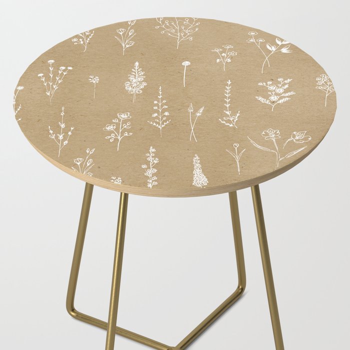 Wildflowers kraft Side Table Gallery Image 2