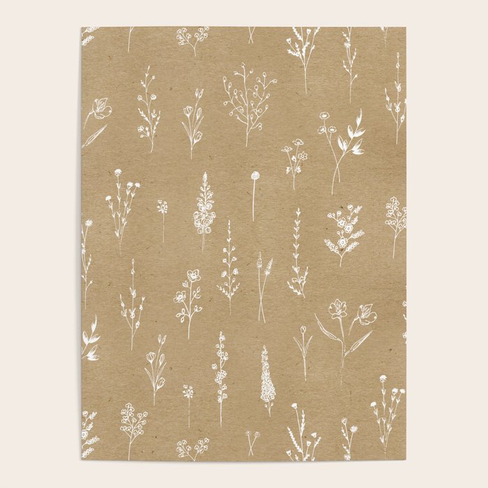 Wildflowers kraft Poster Gallery Image 4