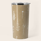 Wildflowers kraft Travel Mug Gallery Image 1