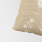 Wildflowers kraft Pillow Sham Gallery Image 4