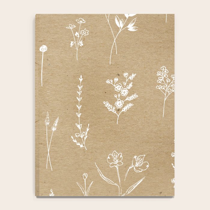 Wildflowers kraft Notebook Gallery Image 4