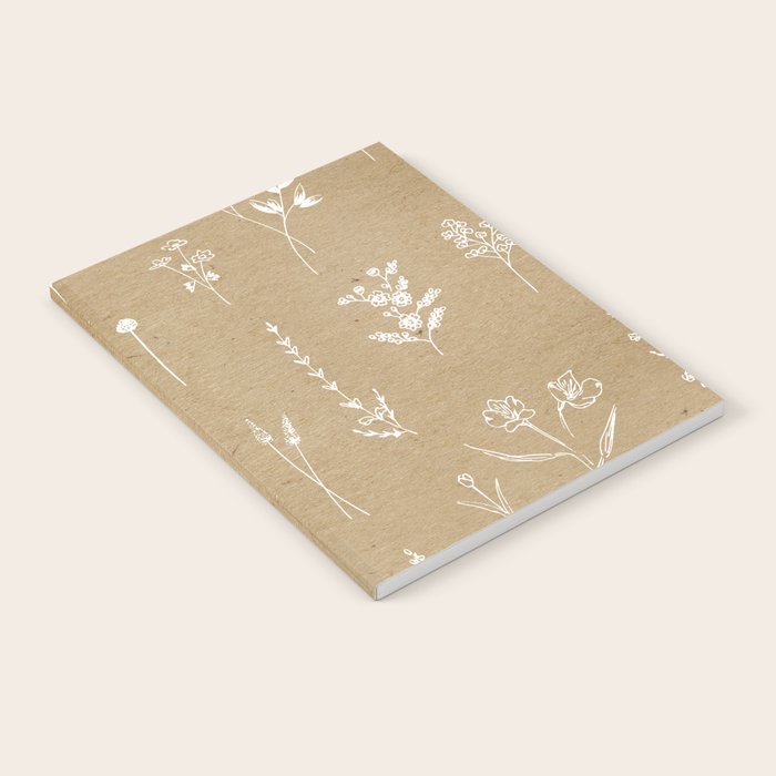 Wildflowers kraft Notebook Gallery Image 1