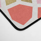 Persian Mosaic - Coral & Gold Palette Desk Mat Gallery Image 4