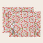 Persian Mosaic - Coral & Gold Palette Placemat Gallery Image 1