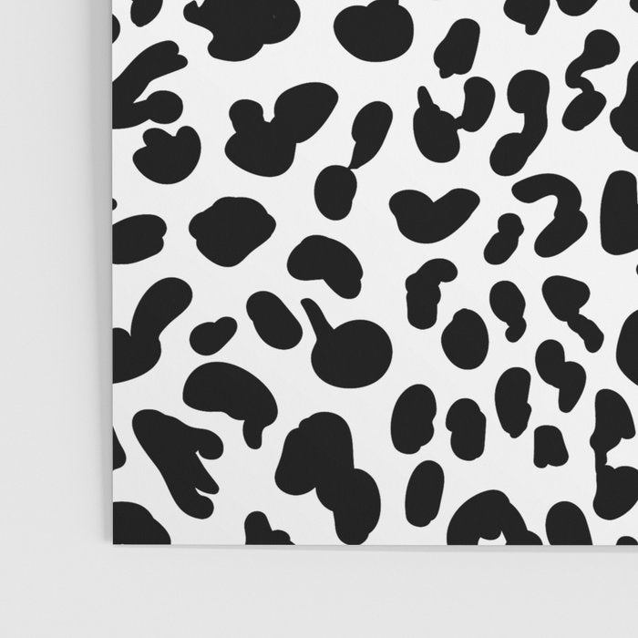 Black & White Leopard Skin Poster Gallery Image 3