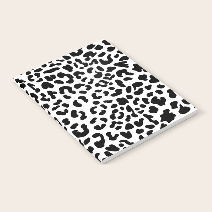 Black & White Leopard Skin Notebook Gallery Image 2