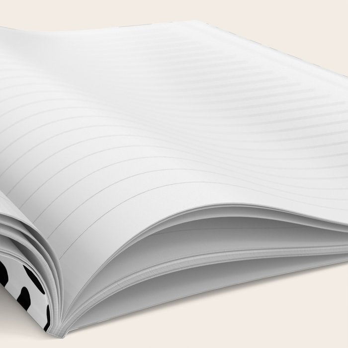 Black & White Leopard Skin Notebook Gallery Image 2