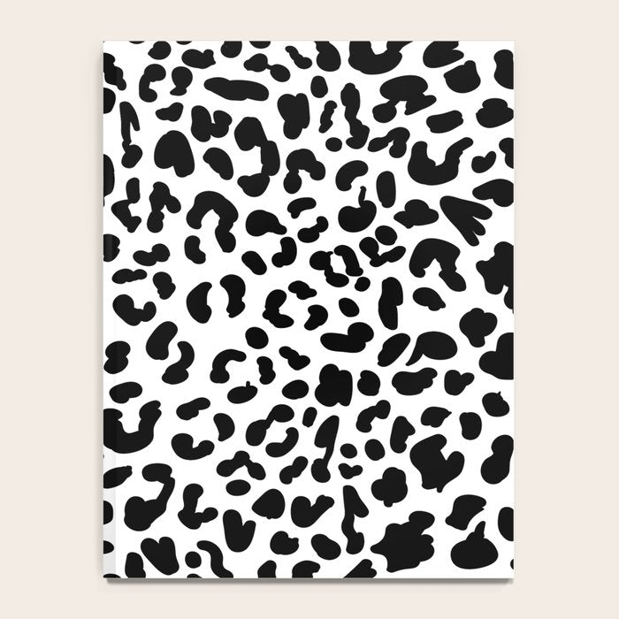 Black & White Leopard Skin Notebook Gallery Image 4
