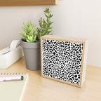 Black & White Leopard Skin Mini Art Print Gallery Image 2