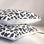 Black & White Leopard Skin Pillow Sham Gallery Image 3
