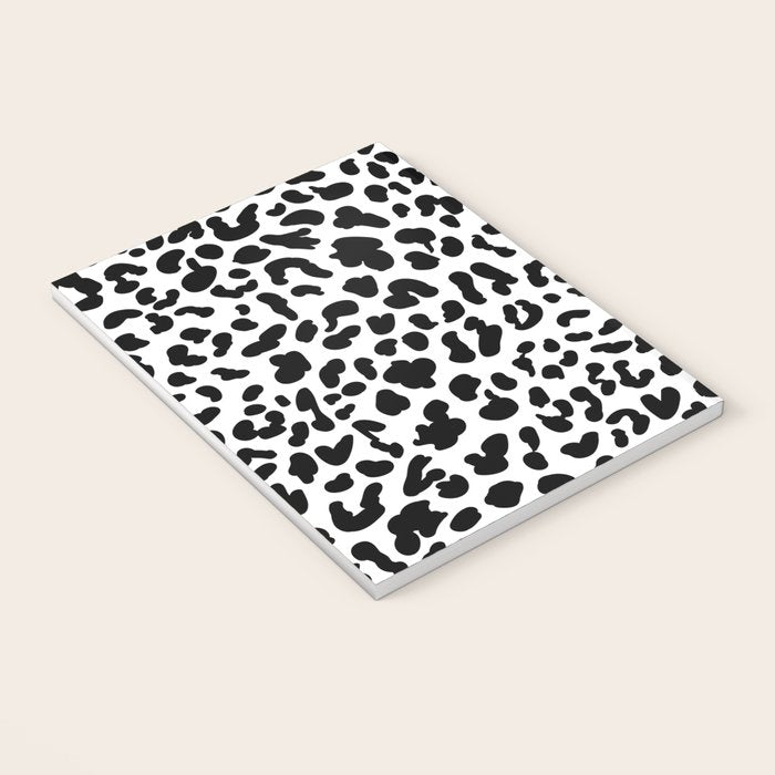 Black & White Leopard Skin Notebook Gallery Image 3