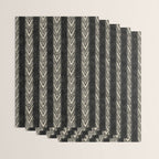 Canyon Stripe - black and cream Wrapping Paper Gallery Image 3