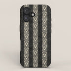 Canyon Stripe - black and cream iPhone Case Gallery Image 1