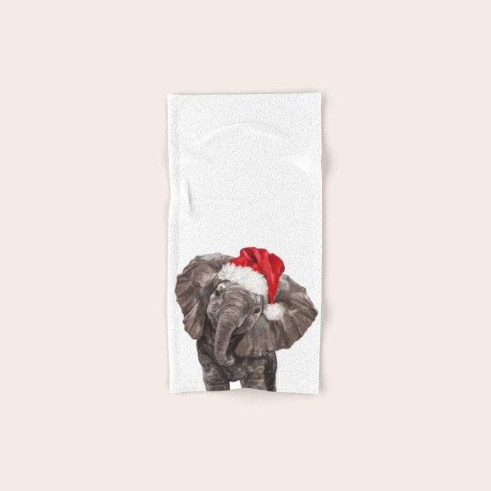 Christmas Baby Elephant Hand & Bath Towel Gallery Image 1