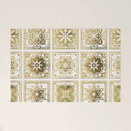 Talavera Mexican Tile - Gold Palette Welcome Mat Gallery Image 1