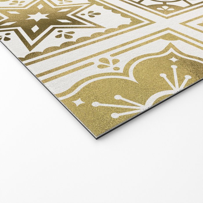 Talavera Mexican Tile - Gold Palette Welcome Mat Gallery Image 2