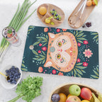 Candied Sugar Skull Kitty Cutting Board Gallery Image 2