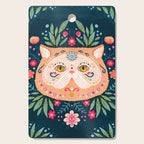 Candied Sugar Skull Kitty Cutting Board Gallery Image 1