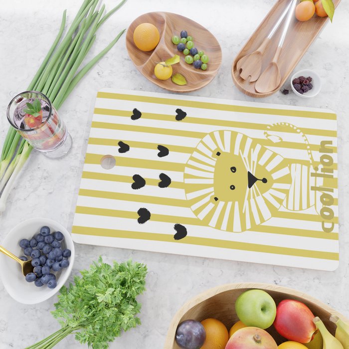 Cool lion Cutting Board Gallery Image 2