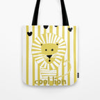 Cool lion Tote Bag Gallery Image 1