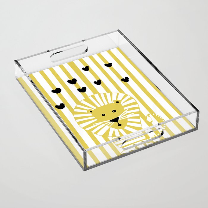 Cool lion Acrylic Tray Gallery Image 1