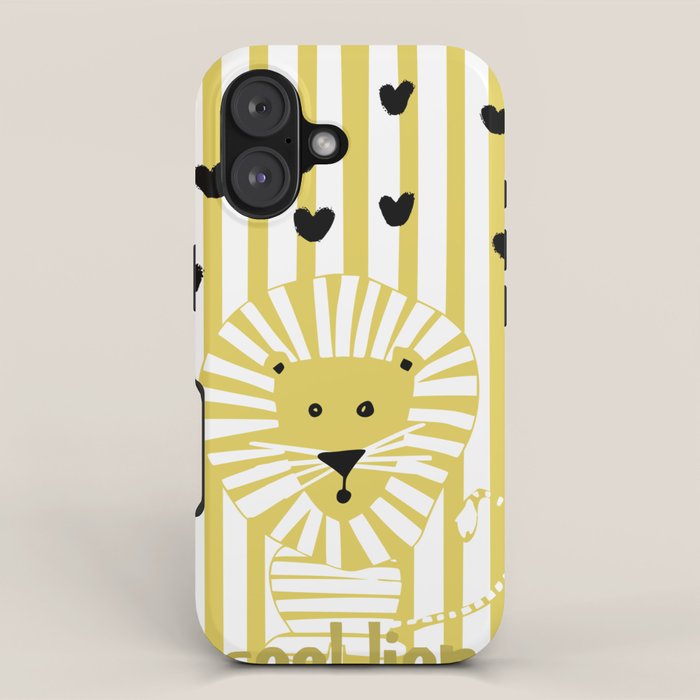 Cool lion iPhone Case Gallery Image 1