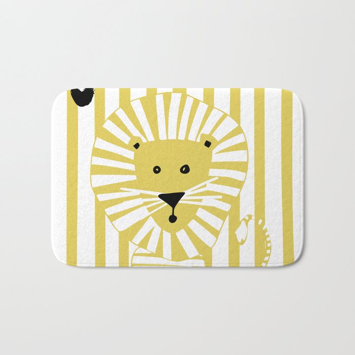 Cool lion Bath Mat Gallery Image 1