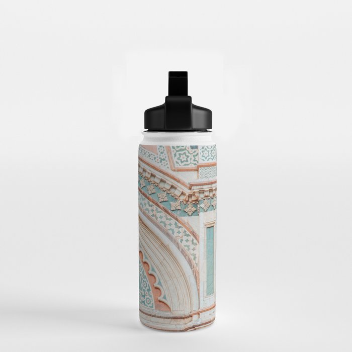 Il Duomo Marble Pattern 2 - Florence Italy Architecture, Travel Photography Water Bottle Gallery Image 2