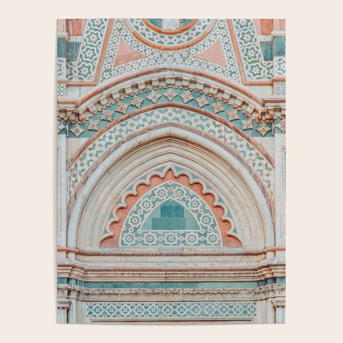 Il Duomo Marble Pattern 2 - Florence Italy Architecture, Travel Photography Poster Gallery Image 1