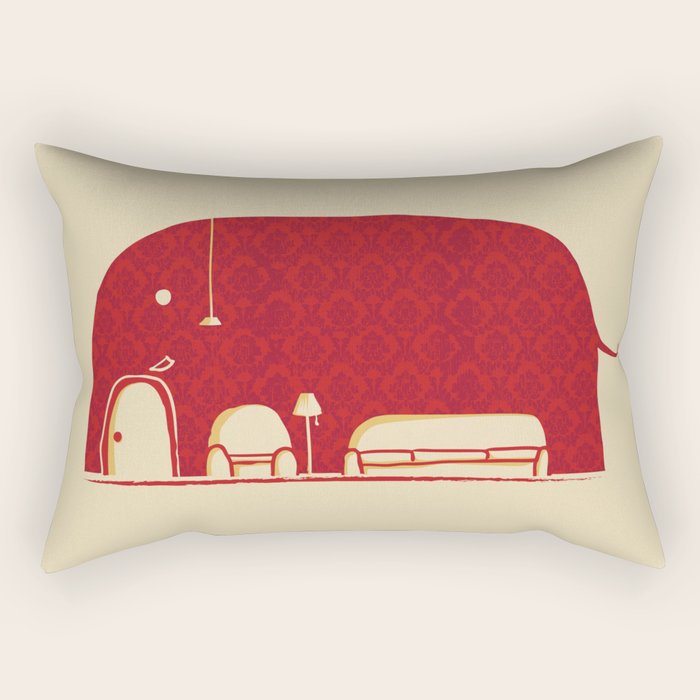 Elephanticus Roomious Rectangular Pillow Gallery Image 2