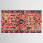Kashan Central Persian Silk Rug Print Tablecloth Gallery Image 2