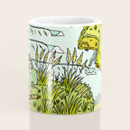 home is where you park it // wandering in new zealand // retro surf art by surfy birdy Coffee Mug Gallery Image 4