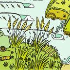 home is where you park it // wandering in new zealand // retro surf art by surfy birdy Coffee Mug Gallery Image 2