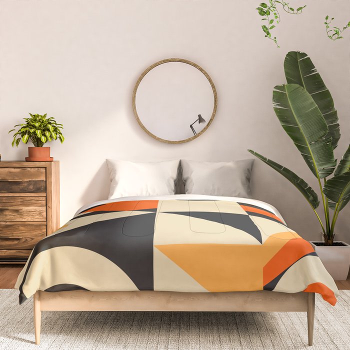 Happy Geometric Abstraction Comforter Gallery Image 3
