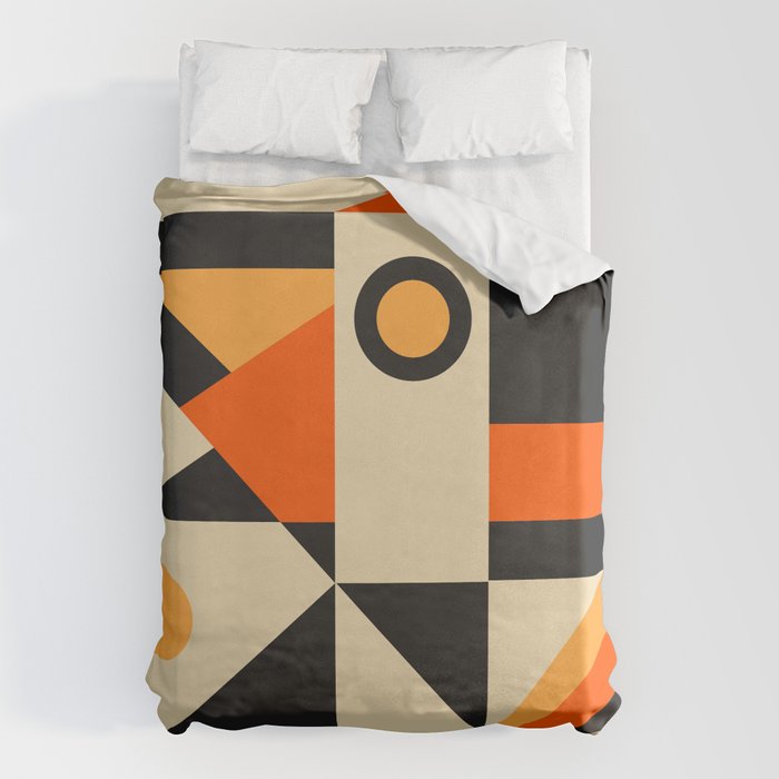 Happy Geometric Abstraction Duvet Cover Gallery Image 6
