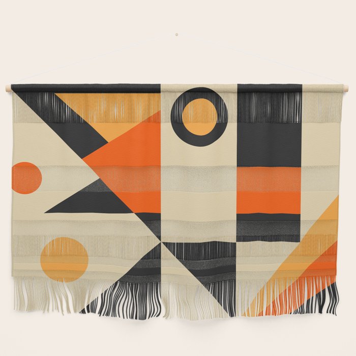Happy Geometric Abstraction Wall Hanging Gallery Image 1