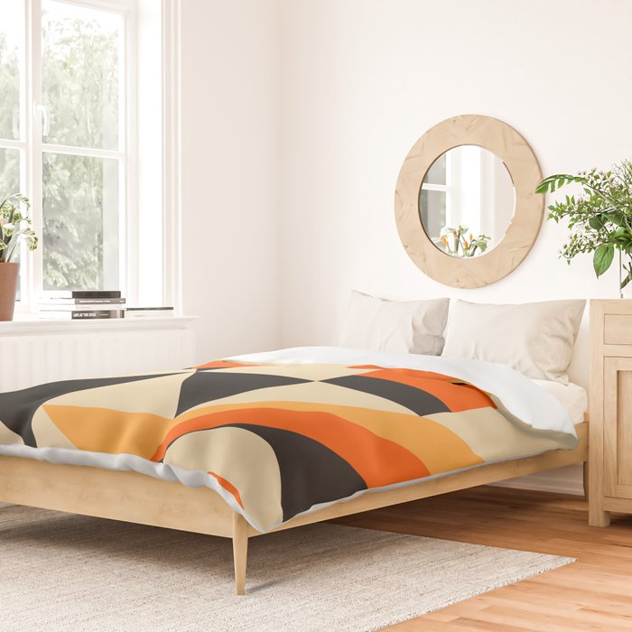 Happy Geometric Abstraction Duvet Cover Gallery Image 2