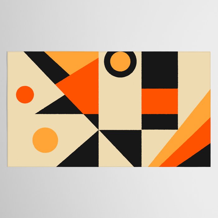 Happy Geometric Abstraction Tablecloth Gallery Image 2