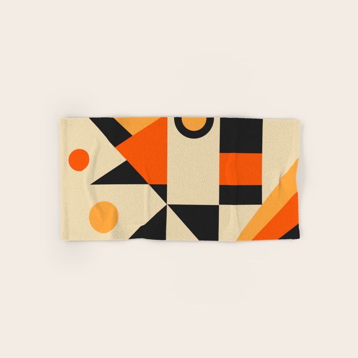 Happy Geometric Abstraction Bath Towel Gallery Image 1
