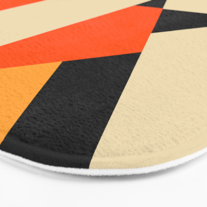 Happy Geometric Abstraction Bath Mat Gallery Image 3