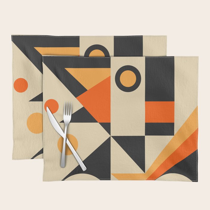 Happy Geometric Abstraction Placemat Gallery Image 1
