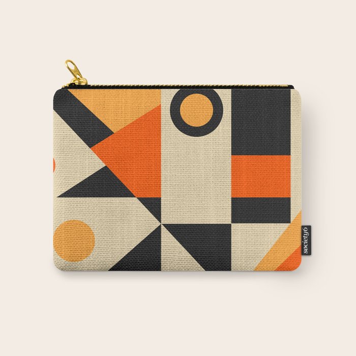 Happy Geometric Abstraction Carry All Pouch Gallery Image 1