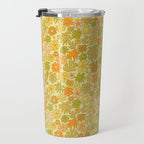 tropical flower power retro 70s pattern by surfy birdy  Travel Mug Gallery Image 3