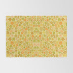 tropical flower power retro 70s pattern by surfy birdy  Rug Gallery Image 2