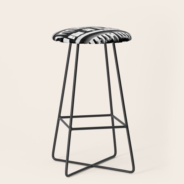 Wine Bottles in Black And White #decor #society6 #buyart Stool Gallery Image 1