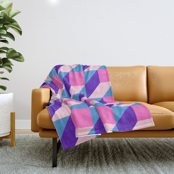 Geometric 01A Throw Blanket Gallery Image 1